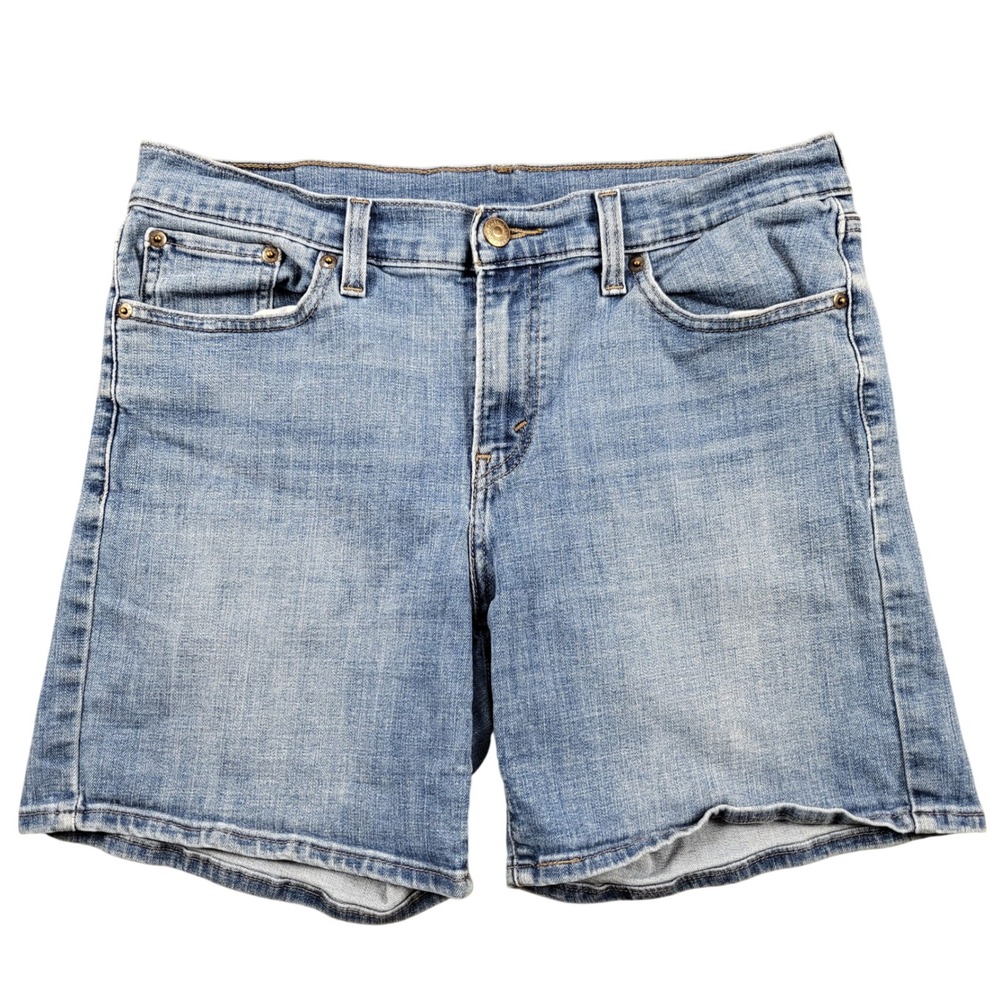 Levis 29694-0006 Womens Denim Shorts Light Wash Size 29 Blue Stretch 5 Inseam
